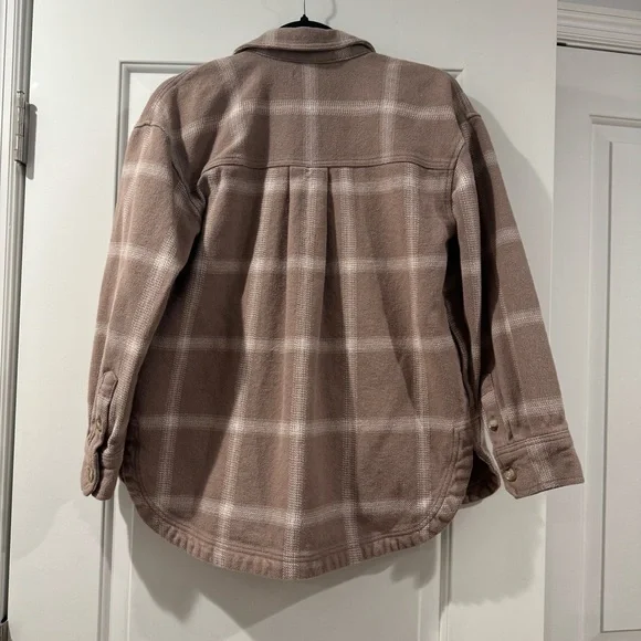 Madewell Flannel Kentwood Oversized Shirt-Jacket in Windowpane - Picture 9 of 9